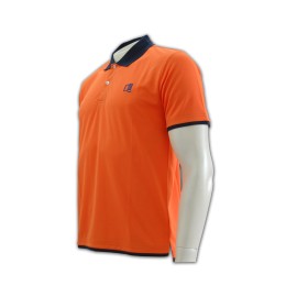 P185 訂造polo tee polo班衫公司 淨色 polo 批發      橙色   撞色領黑色 P185 訂造polo tee polo班衫公司 淨色 polo 批發      橙色   撞色領黑色